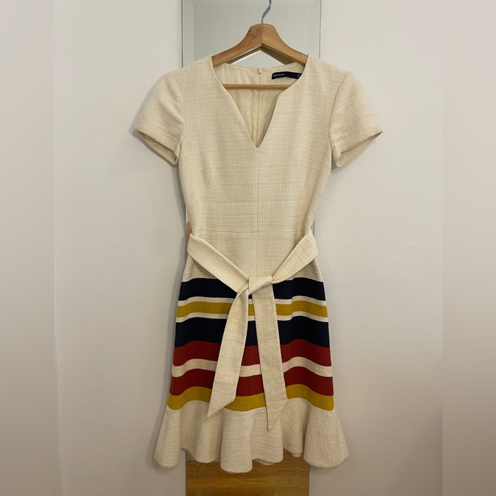 Karen Millen dress with ruffled hem, size 2